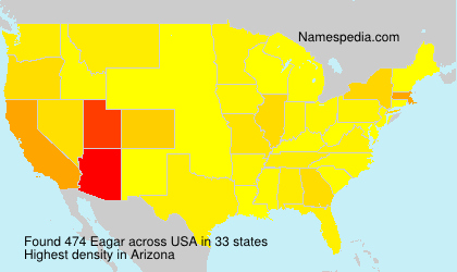 Surname Eagar in USA
