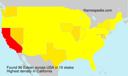Surname Edejer in USA