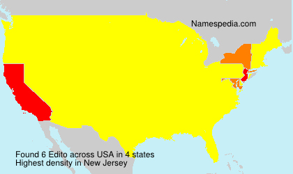 Surname Edito in USA