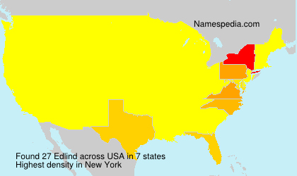 Surname Edlind in USA