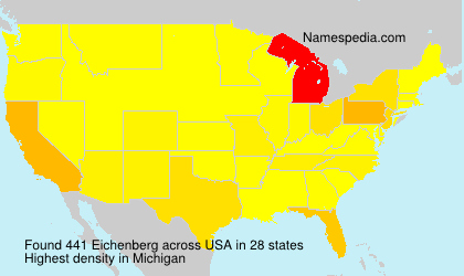 Surname Eichenberg in USA