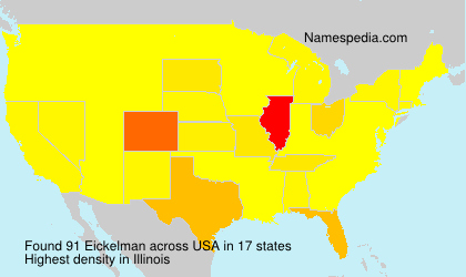 Surname Eickelman in USA