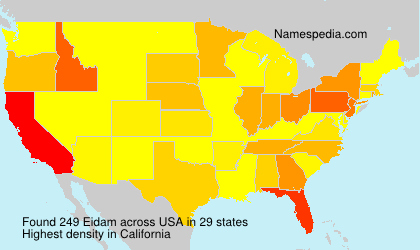 Surname Eidam in USA