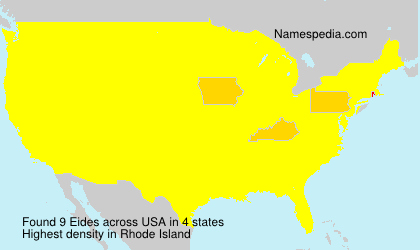 Surname Eides in USA