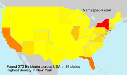 Surname Einbinder in USA