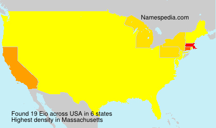 Surname Eio in USA
