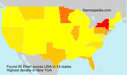 Surname Ekert in USA