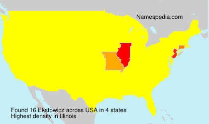 Surname Ekstowicz in USA