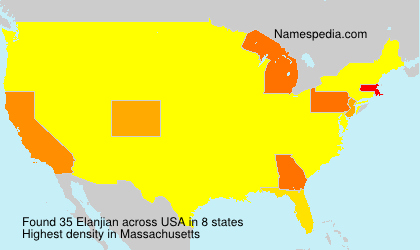 Surname Elanjian in USA