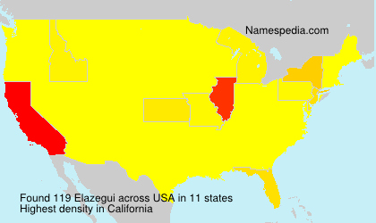 Surname Elazegui in USA