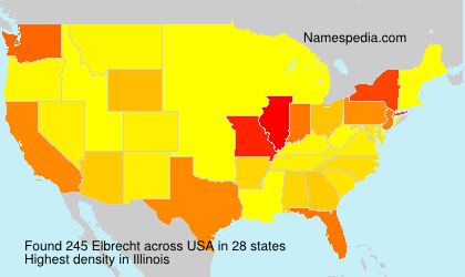 Surname Elbrecht in USA