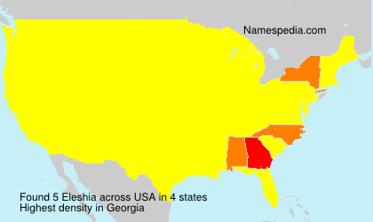 Surname Eleshia in USA