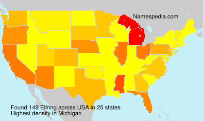 Surname Elfring in USA