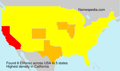 Surname Elifonso in USA