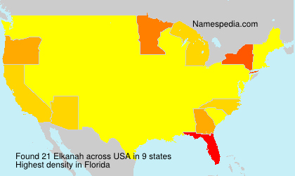 Surname Elkanah in USA