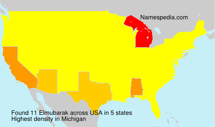 Surname Elmubarak in USA