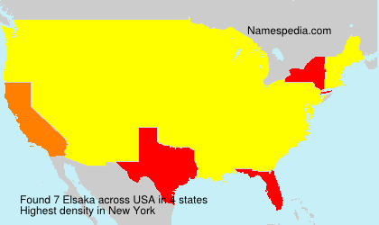 Surname Elsaka in USA