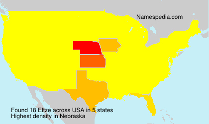 Surname Eltze in USA
