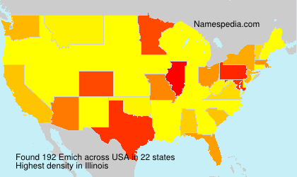 Surname Emich in USA