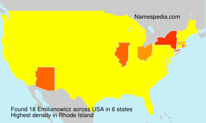 Surname Emilianowicz in USA