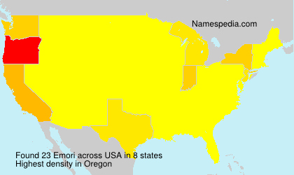 Surname Emori in USA