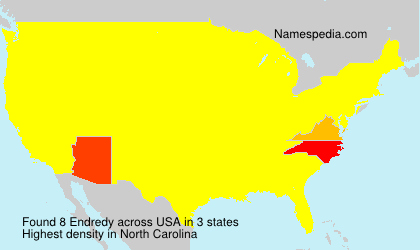 Surname Endredy in USA