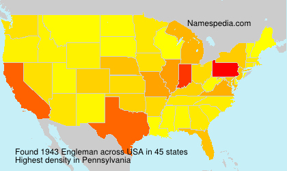 Surname Engleman in USA