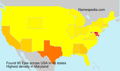 Surname Epie in USA