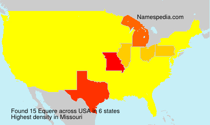 Surname Equere in USA