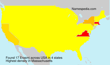 Surname Erasmi in USA
