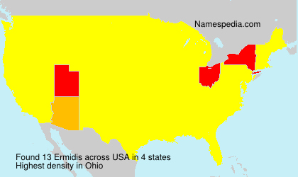 Surname Ermidis in USA