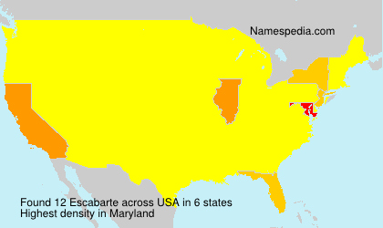 Surname Escabarte in USA