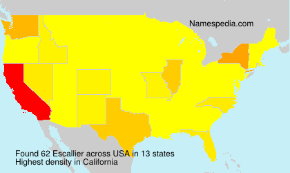 Surname Escallier in USA