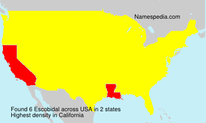 Surname Escobidal in USA