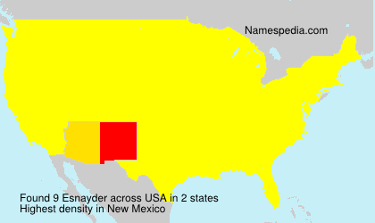 Surname Esnayder in USA