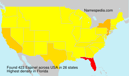 Surname Espinel in USA