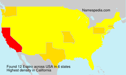 Surname Espiro in USA