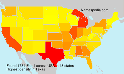 Surname Estell in USA