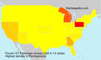 Surname Estermyer in USA