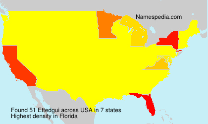 Surname Ettedgui in USA