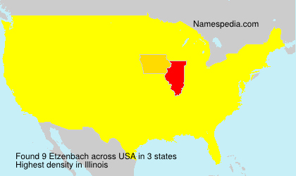 Surname Etzenbach in USA