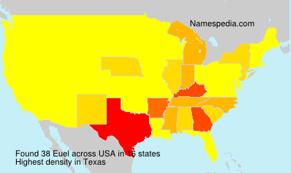 Surname Euel in USA