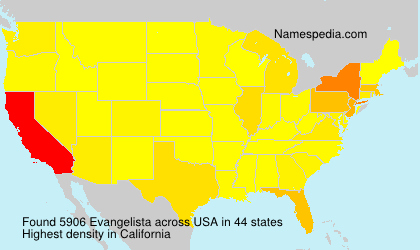 Surname Evangelista in USA