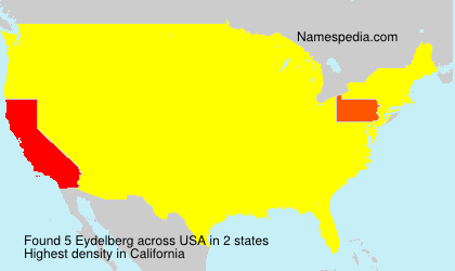 Surname Eydelberg in USA