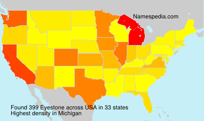 Surname Eyestone in USA