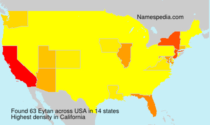 Surname Eytan in USA