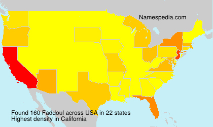 Surname Faddoul in USA
