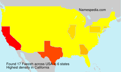 Surname Faezeh in USA
