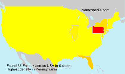 Surname Falatek in USA