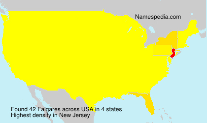 Surname Falgares in USA